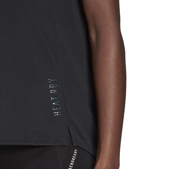 Adidas HEAT.RDY Short Sleeve T-Shirt Black Women 7 Adidas HEAT.RDY Short Sleeve T-Shirt Black Women - Image 5