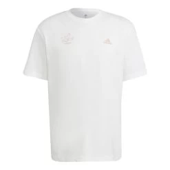 Adidas Signature Short Sleeve T-Shirt White Pink