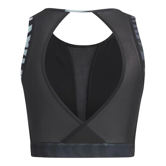 Adidas Light-Support Long-Line Tiger-Print Bra Navy Blue Black 4 Adidas Light-Support Long-Line Tiger-Print Bra Navy Blue Black - Image 2