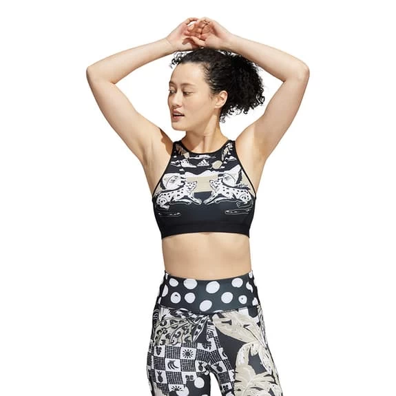 Adidas Farm Light-Support Bra Black White 5 Adidas Farm Light-Support Bra Black White - Image 3