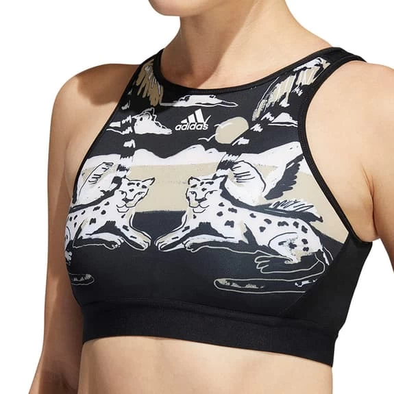 Adidas Farm Light-Support Bra Black White 7 Adidas Farm Light-Support Bra Black White - Image 5