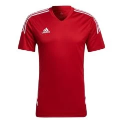 Adidas Condivo 22 Short Sleeve T-Shirt Red White