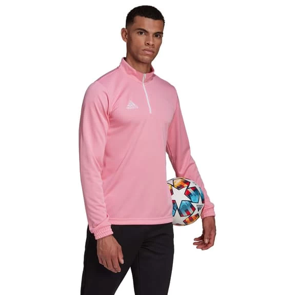 Adidas Entrada 22 Half Zip Sweatshirt Light Pink White 7 Adidas Entrada 22 Half Zip Sweatshirt Light Pink White - Image 5