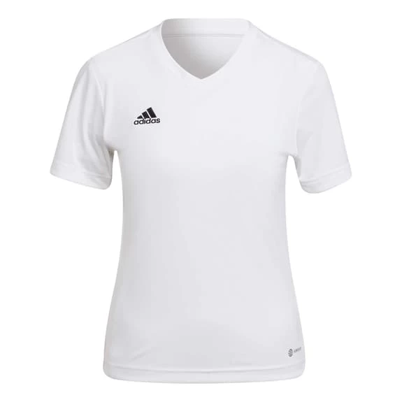 Adidas Entrada-22 Short Sleeve T-Shirt Pure White Women 3 Adidas Entrada-22 Short Sleeve T-Shirt Pure White Women
