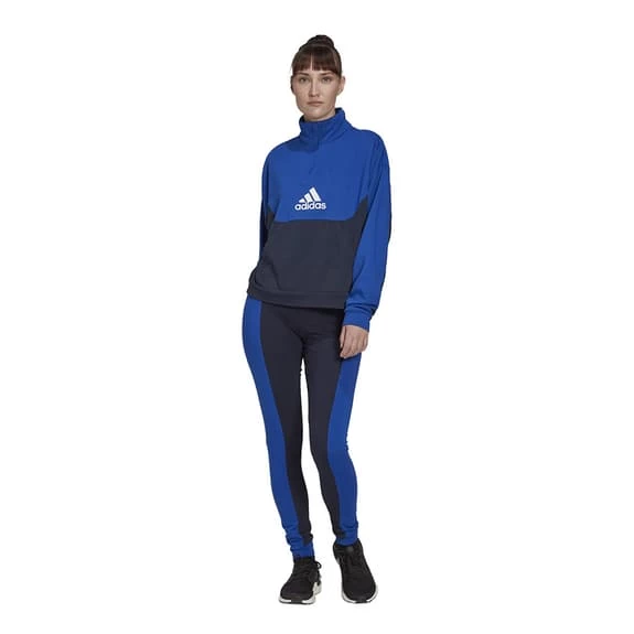 Adidas Half-Zip And Tights Tracksuit Navy Blue Women 8 Adidas Half-Zip And Tights Tracksuit Navy Blue Women - Image 6