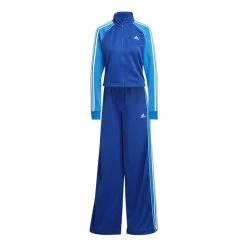 Adidas Teamsport Tracksuit Blue White Women
