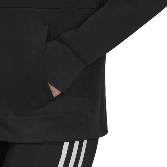 Adidas Aeroready Made For Training Full Zip Hoodie Black White Women 8 Adidas Aeroready Made For Training Full Zip Hoodie Black White Women - Image 6
