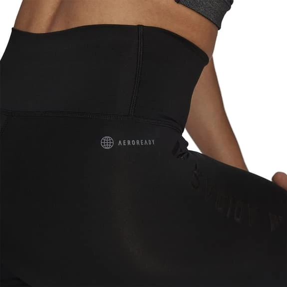 Adidas Optime Training Icons 3-Bar Tights Black Grey Women 6 Adidas Optime Training Icons 3-Bar Tights Black Grey Women - Image 4
