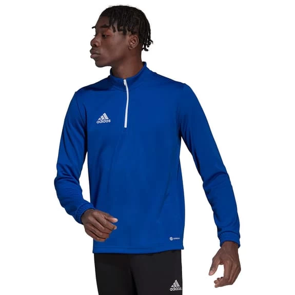 Adidas Entrada 22 Half Zip Sweatshirt Blue White 4 Adidas Entrada 22 Half Zip Sweatshirt Blue White - Image 2