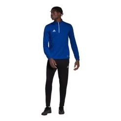 Adidas Entrada 22 Half Zip Sweatshirt Blue White 11 Adidas Entrada 22 Half Zip Sweatshirt Blue White -Sports Comprehensive ad hg6286 004