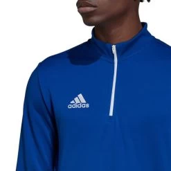 Adidas Entrada 22 Half Zip Sweatshirt Blue White 12 Adidas Entrada 22 Half Zip Sweatshirt Blue White -Sports Comprehensive ad hg6286 005