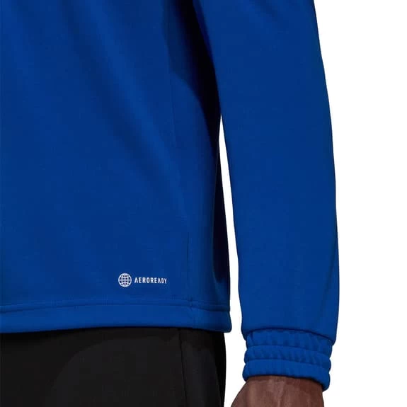 Adidas Entrada 22 Half Zip Sweatshirt Blue White 8 Adidas Entrada 22 Half Zip Sweatshirt Blue White - Image 6