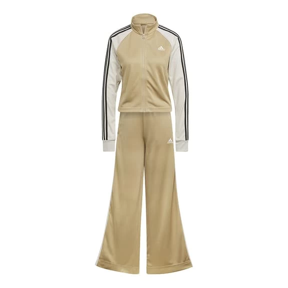 Adidas Teamsport Tracksuit Brown White Black Women 3 Adidas Teamsport Tracksuit Brown White Black Women