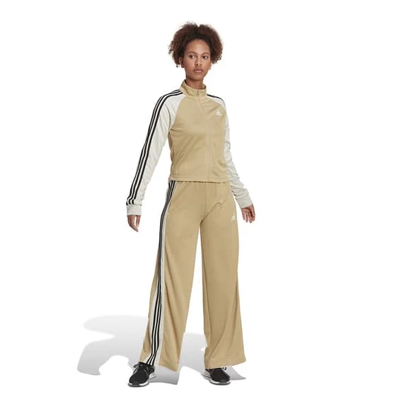 Adidas Teamsport Tracksuit Brown White Black Women 6 Adidas Teamsport Tracksuit Brown White Black Women - Image 4