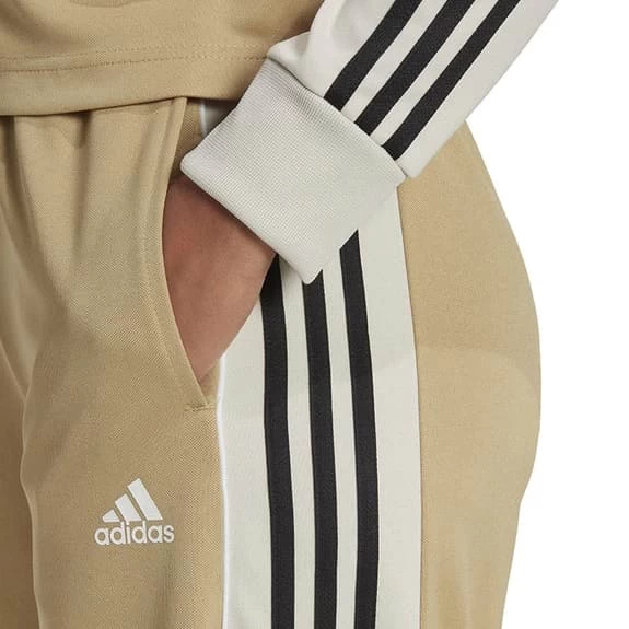 Adidas Teamsport Tracksuit Brown White Black Women 8 Adidas Teamsport Tracksuit Brown White Black Women - Image 6