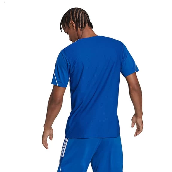 Adidas Tiro 23 Short Sleeve T-Shirt Blue White 6 Adidas Tiro 23 Short Sleeve T-Shirt Blue White - Image 4