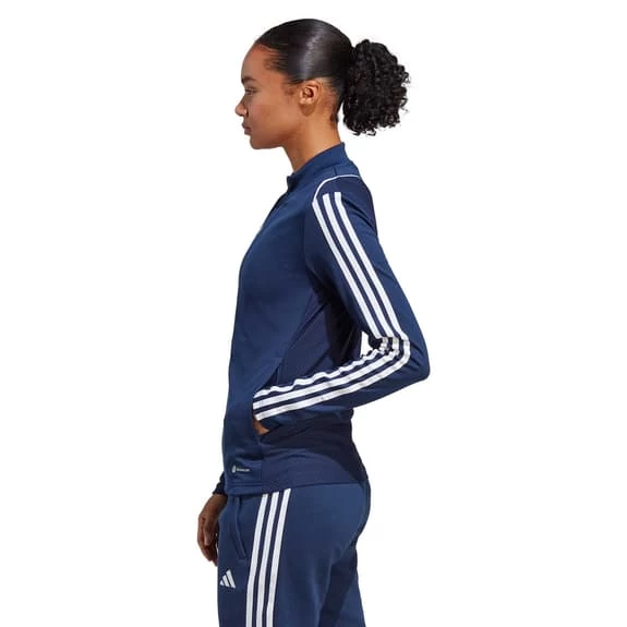 Adidas Tiro 23 League Full Zip Sweatshirt Deep Blue White Women 6 Adidas Tiro 23 League Full Zip Sweatshirt Deep Blue White Women - Image 4
