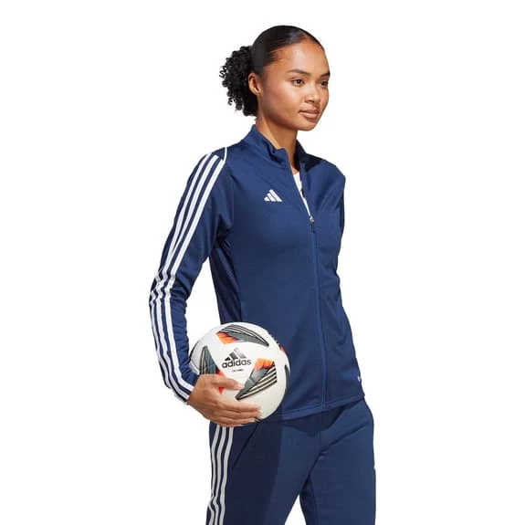 Adidas Tiro 23 League Full Zip Sweatshirt Deep Blue White Women 7 Adidas Tiro 23 League Full Zip Sweatshirt Deep Blue White Women - Image 5
