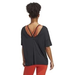 Adidas Yoga Studio Oversized Short Sleeve T-Shirt Black Women 10 Adidas Yoga Studio Oversized Short Sleeve T-Shirt Black Women -Sports Comprehensive ad hs8117 003