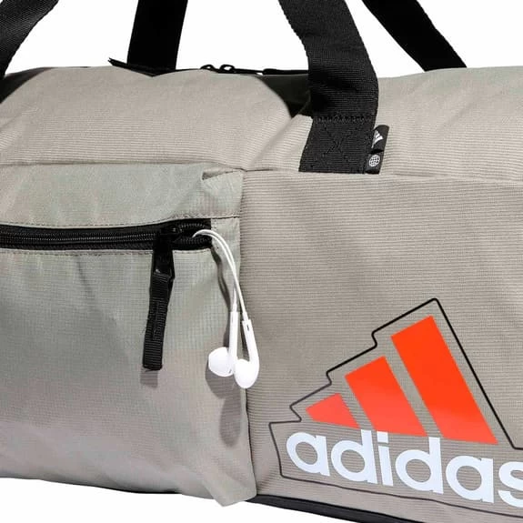 Adidas Essentials Seasonal 53L Bag Light Grey Black Bag 7 Adidas Essentials Seasonal 53L Bag Light Grey Black Bag - Image 5