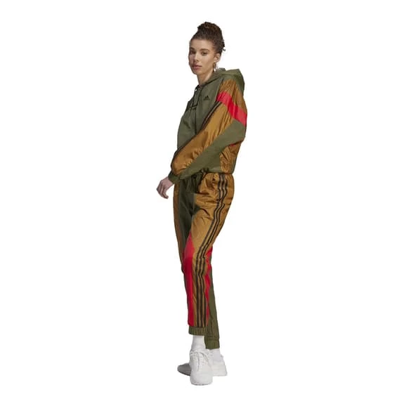 Adidas Gametime Tracksuit Dark Green Brown Women 6 Adidas Gametime Tracksuit Dark Green Brown Women - Image 4