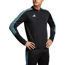 Adidas Tiro 23 Club Sweatshirt Black Luminous Blue -Sports Comprehensive ad ic1580 003
