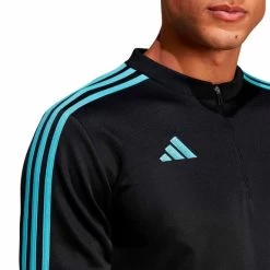 Adidas Tiro 23 Club Sweatshirt Black Luminous Blue -Sports Comprehensive ad ic1580 006
