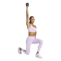 Adidas 7/8 Train Essentials High-Waisted 3-Stripes Leggings Lilac White Women 11 Adidas 7/8 Train Essentials High-Waisted 3-Stripes Leggings Lilac White Women -Sports Comprehensive ad ic8299 004