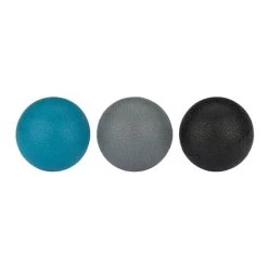 Avento 5 Cm Massage Ball Black Grey Blue (3 Units)
