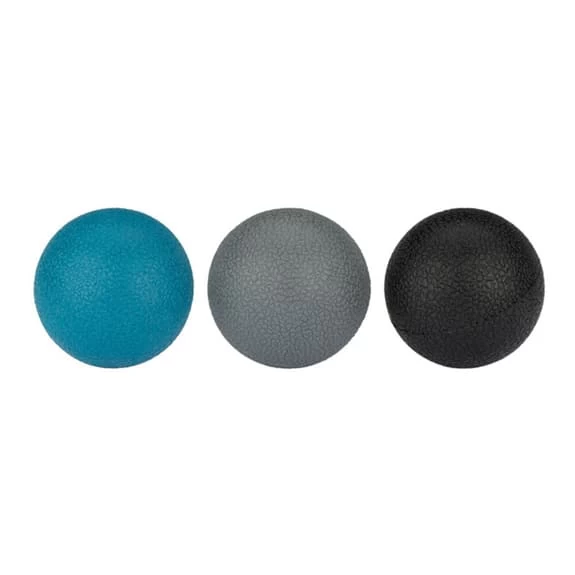 Avento 5 Cm Massage Ball Black Grey Blue (3 Units) 3 Avento 5 Cm Massage Ball Black Grey Blue (3 Units)
