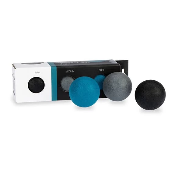 Avento 5 Cm Massage Ball Black Grey Blue (3 Units) 5 Avento 5 Cm Massage Ball Black Grey Blue (3 Units) - Image 3