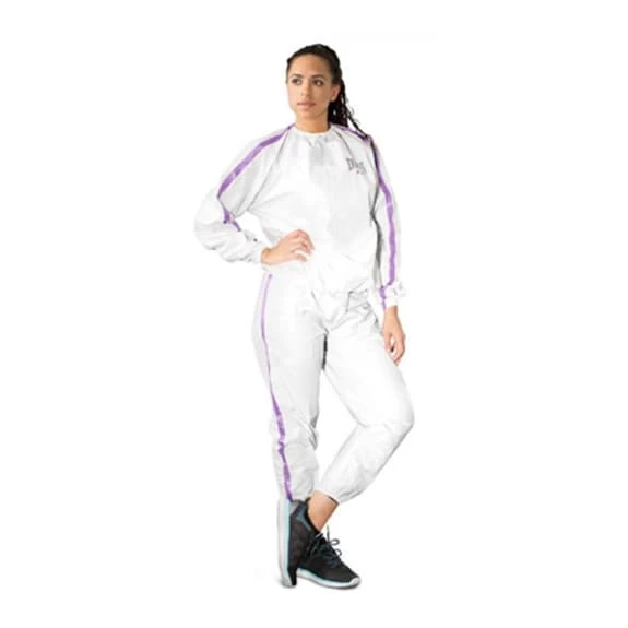 Everlast Everfresh Sauna Suit S/M White Purple Women 3 Everlast Everfresh Sauna Suit S/M White Purple Women