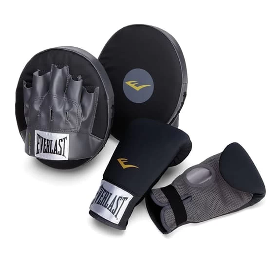 Boxing Kit Everlast FSE Fitness Black Grey 3 Boxing Kit Everlast FSE Fitness Black Grey