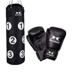 Finnlo Boxing Bag + Gloves Set