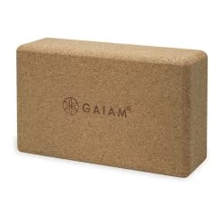 Yoga Block Gaiam Cork Brown