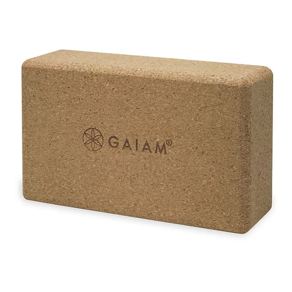 Yoga Block Gaiam Cork Brown 3 Yoga Block Gaiam Cork Brown