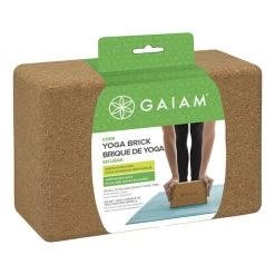 Yoga Block Gaiam Cork Brown 13 Yoga Block Gaiam Cork Brown -Sports Comprehensive gam 52292 006