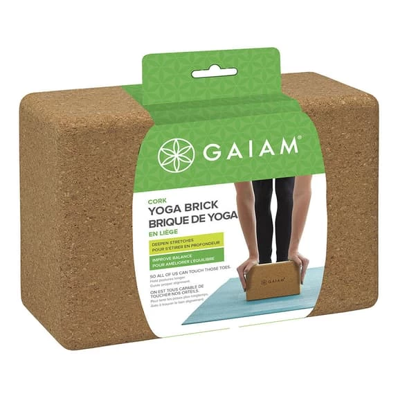 Yoga Block Gaiam Cork Brown 8 Yoga Block Gaiam Cork Brown - Image 6