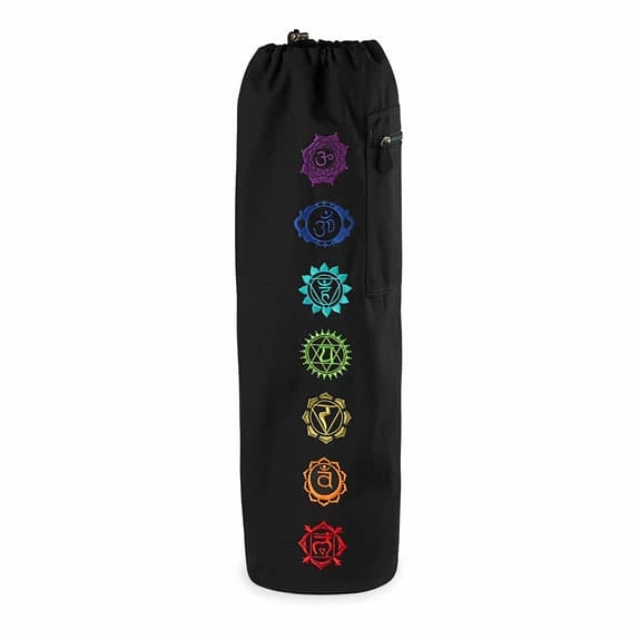Gaiam Chakra Yoga Mat Bag Black 3 Gaiam Chakra Yoga Mat Bag Black
