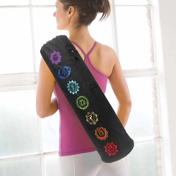 Gaiam Chakra Yoga Mat Bag Black 4 Gaiam Chakra Yoga Mat Bag Black - Image 2