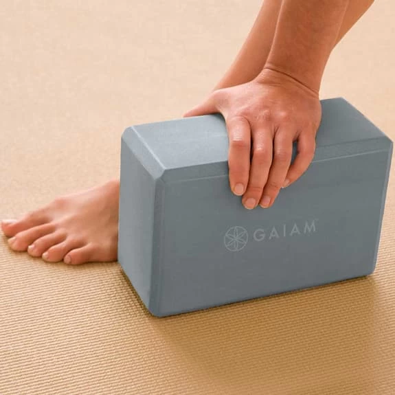 Gaiam Classic Yoga Block Grey 5 Gaiam Classic Yoga Block Grey - Image 3