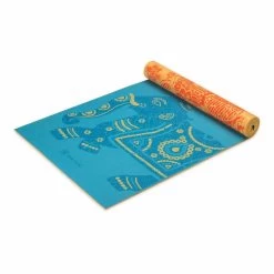 Gaiam Premium Reversible 6 Mm Yoga Mat Blue Orange 12 Gaiam Premium Reversible 6 Mm Yoga Mat Blue Orange -Sports Comprehensive gam 61547 005