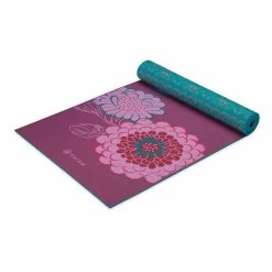 Gaiam Premium Reversible 6 Mm Yoga Mat Turquoise Blue Violet 13 Gaiam Premium Reversible 6 Mm Yoga Mat Turquoise Blue Violet -Sports Comprehensive gam 61548 006