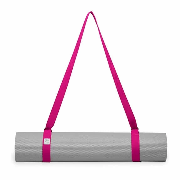 Gaiam Easy Cinch Yoga Mat Strap Pink Blue 5 Gaiam Easy Cinch Yoga Mat Strap Pink Blue - Image 3