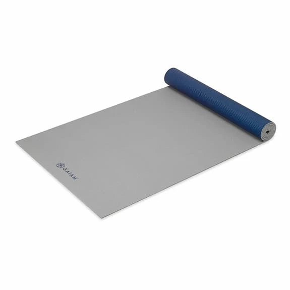 Gaiam Premium 2 Color Yoga 6 Mm Mat Grey Navy Blue 5 Gaiam Premium 2 Color Yoga 6 Mm Mat Grey Navy Blue - Image 3