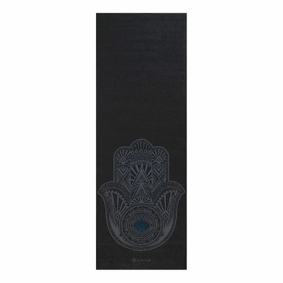 Gaiam Fatima Hand Yoga 4 Mm Mat Black Grey 3 Gaiam Fatima Hand Yoga 4 Mm Mat Black Grey