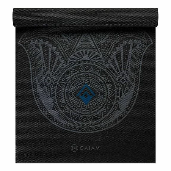 Gaiam Fatima Hand Yoga 4 Mm Mat Black Grey 4 Gaiam Fatima Hand Yoga 4 Mm Mat Black Grey - Image 2