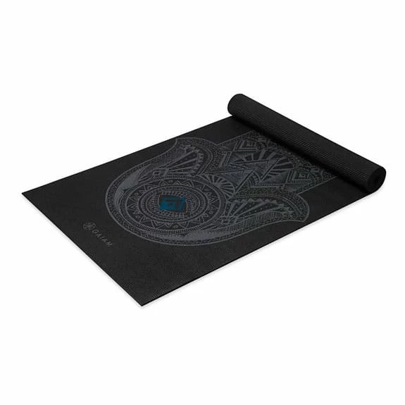Gaiam Fatima Hand Yoga 4 Mm Mat Black Grey 5 Gaiam Fatima Hand Yoga 4 Mm Mat Black Grey - Image 3