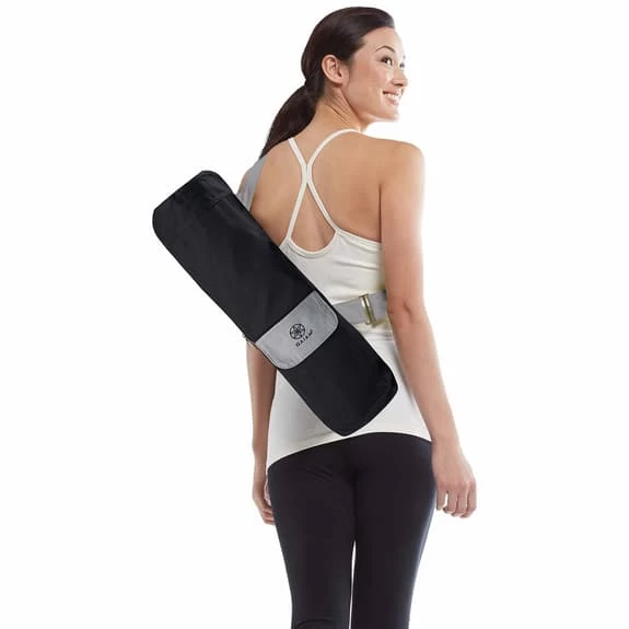 Gaiam Yoga Mat Bag Black Grey 4 Gaiam Yoga Mat Bag Black Grey - Image 2