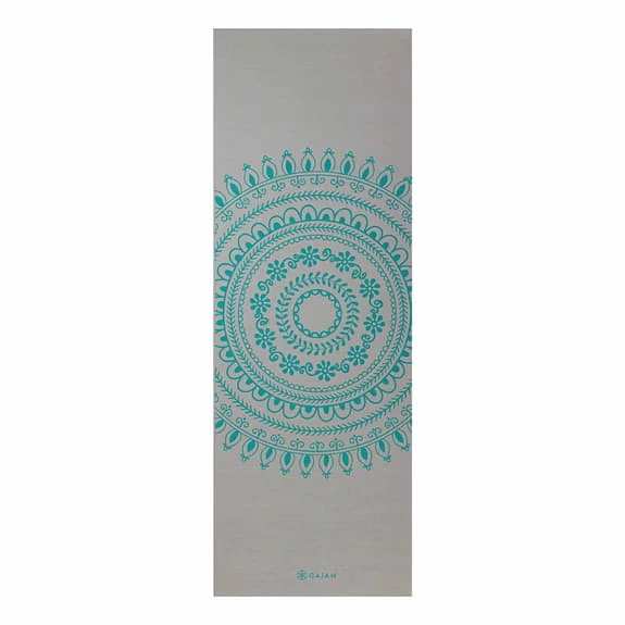 Gaiam Performance Marrakesh Yoga Longer 6 Mm Mat Grey Turquoise Blue 3 Gaiam Performance Marrakesh Yoga Longer 6 Mm Mat Grey Turquoise Blue